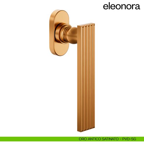 Maniglia per finestra martellina DK Eleonora dnd Handles oro antico satinato
