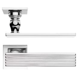 Maniglia per porta Eleonora 02 dnd handles con rosetta quadrata 2