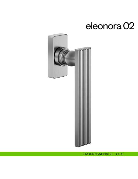 Maniglia per finestra martellina DK Eleonora 02 dnd Handles cromo satinato