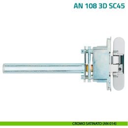 Cerniera a scomparsa con sistema di chiusura ammortizzata per porta Anselmi AN 108 3D SC45 2