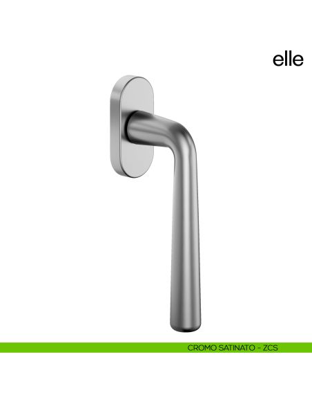 Maniglia per finestra martellina DK Elle dnd Handles cromo satinato