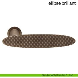 Maniglia per porta Ellipse Brilliant dnd Handles con rosetta minimale Unico 2
