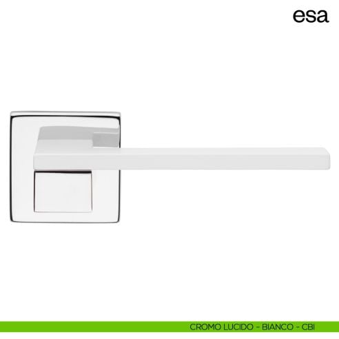 Maniglia per porta Esa dnd Handles cromo - bianco