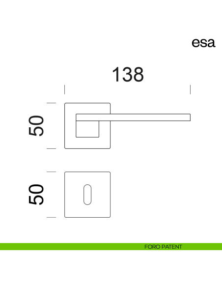 Maniglia per porta Esa dnd Handles foro patent