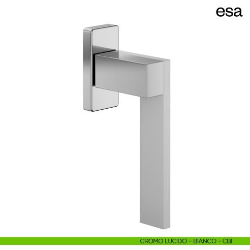 Maniglia per finestra martellina DK Esa dnd cromo - bianco