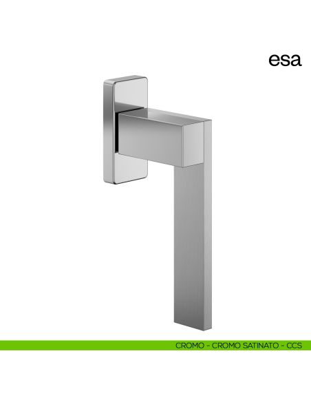 Maniglia per finestra martellina DK Esa dnd cromo - cromo satinato