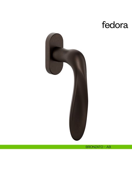 Maniglia per finestra martellina DK Fedora dnd Handles bronzato
