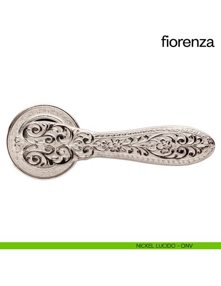 Maniglia per porta Fiorenza dnd Handles nickel lucido