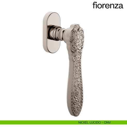 Maniglia per finestra martellina DK Fiorenza dnd Handles nickel lucido
