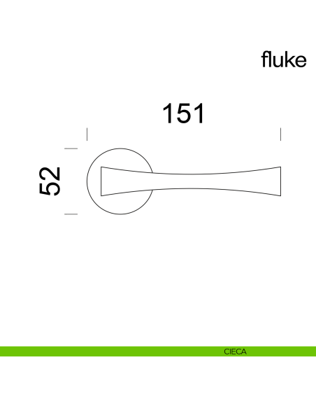 Maniglia per porta Fluke dnd Handles cieca