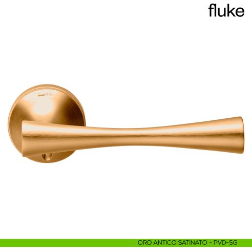 Maniglia per porta Fluke dnd Handles oro antico satinato