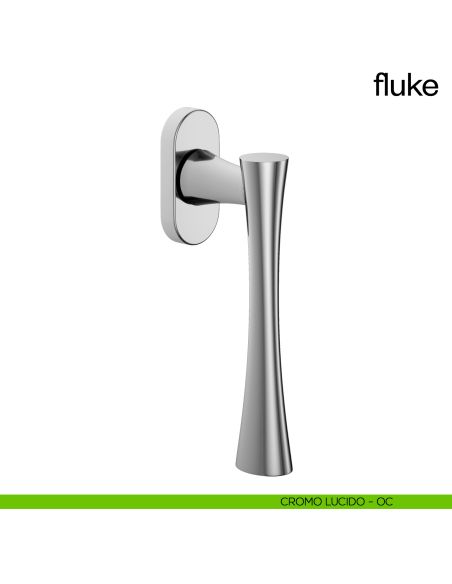 Maniglia per finestra martellina DK Fluke dnd cromo lucido