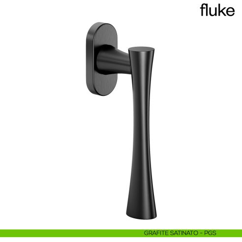 Maniglia per finestra martellina DK Fluke dnd grafite satinato