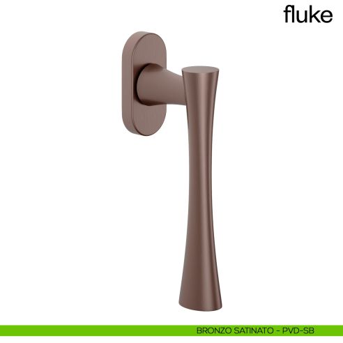 Maniglia per finestra martellina DK Fluke dnd bronzo satinato