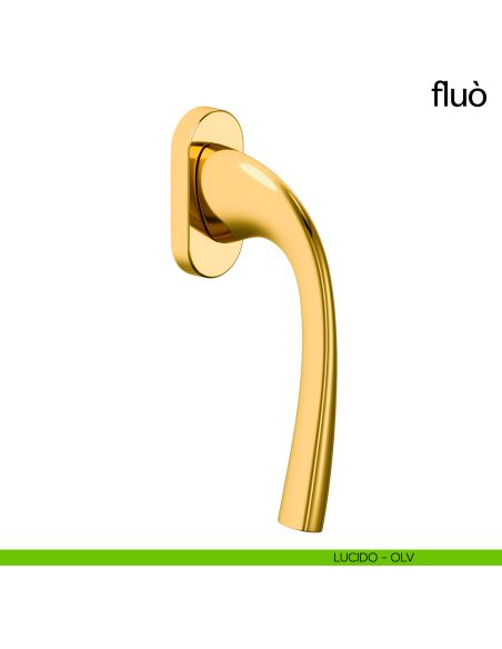 Maniglia per finestra martellina DK Fluò dnd lucido