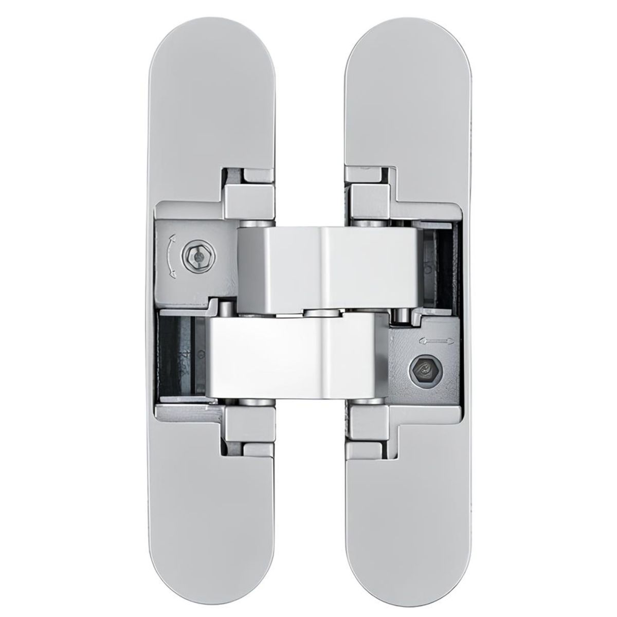 Cerniere Scomparse 180° Per Armadi - 4 Pezzi, Argento, Per Legno 15-18mm - Foto 6