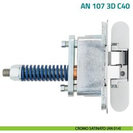 Cerniera autochiudente a scomparsa per porta Anselmi AN 107 3D C40 2