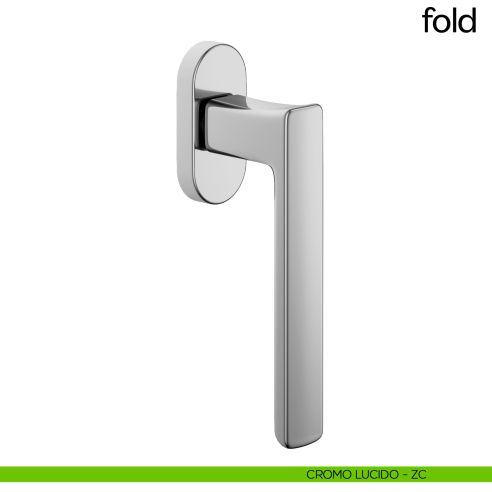 Maniglia per finestra martellina DK Fold dnd cromo lucido