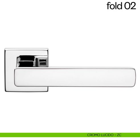 Maniglia per porta Fold 02 dnd Handles cromo lucido