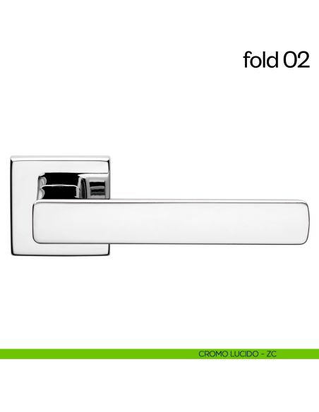 Maniglia per porta Fold 02 dnd Handles cromo lucido