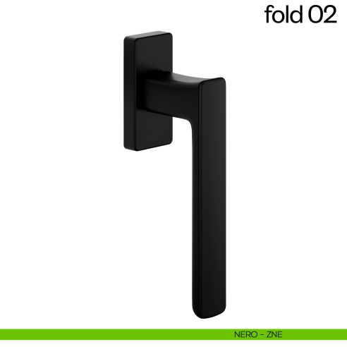 Maniglia per finestra martellina DK Fold 02 dnd nero