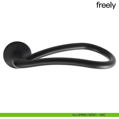 Maniglia per porta freely dnd handles alluminio nero