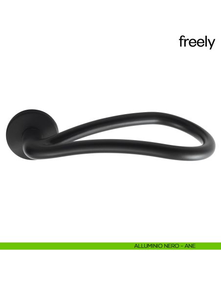Maniglia per porta freely dnd handles alluminio nero