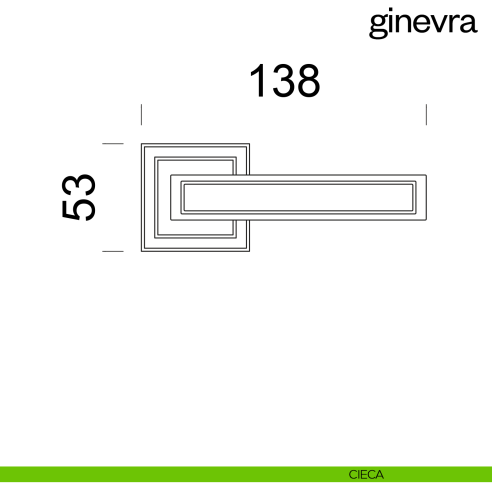 Maniglia per porta Ginevra dnd cieca