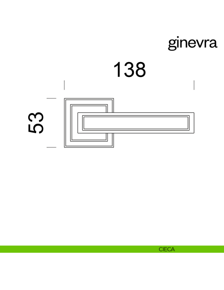 Maniglia per porta Ginevra dnd cieca
