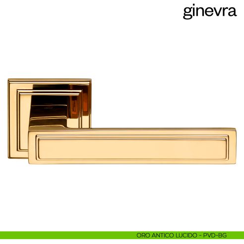 Maniglia per porta Ginevra dnd PVD oro antico lucido