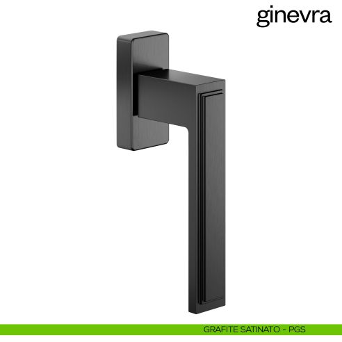 Maniglia per finestra martellina DK Ginevra dnd Handles grafite satinato