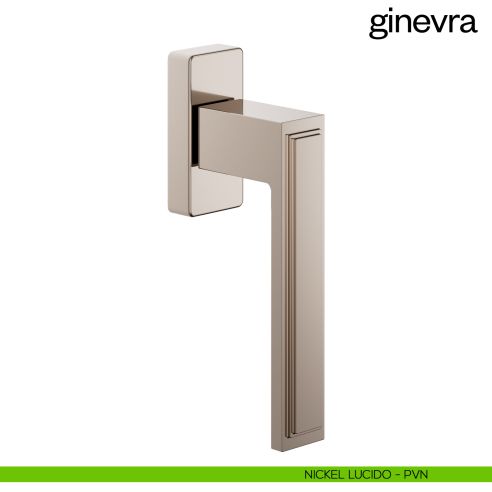 Maniglia per finestra martellina DK Ginevra dnd Handles nickel lucido