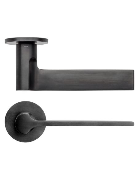 Maniglia per porta Ginkgo dnd Handles con rosetta fine