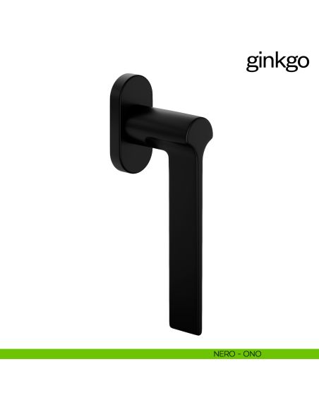 Maniglia per finestra martellina DK Ginkgo dnd nero