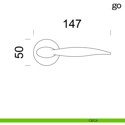 Maniglia per porta Go dnd Handles cieca
