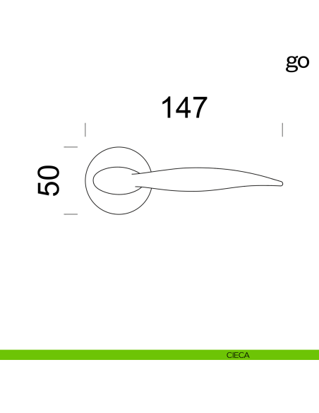 Maniglia per porta Go dnd Handles cieca