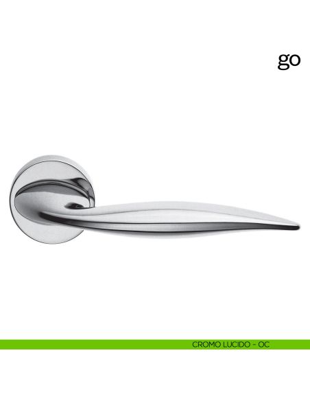 Maniglia per porta Go dnd Handles cromo lucido