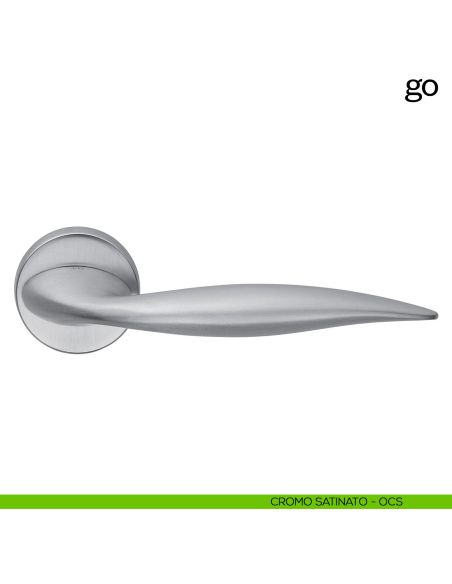 Maniglia per porta Go dnd Handles cromo satinato