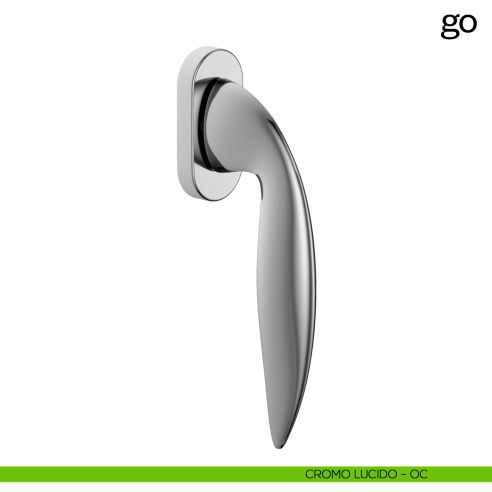 Maniglia per finestra martellina DK Go dnd cromo lucido