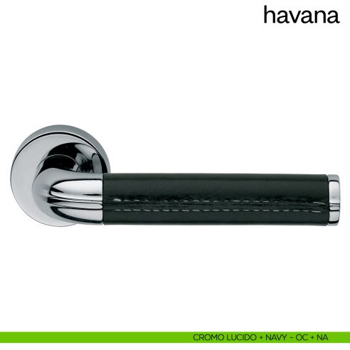 Maniglia per porta Havana dnd Handles cromo lucido + navy