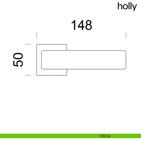 Maniglia per porta Holly dnd Handles cieca