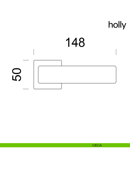 Maniglia per porta Holly dnd Handles cieca