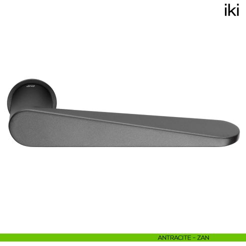 Maniglia per porta Iki dnd handles con rosetta minimale Unico antracite