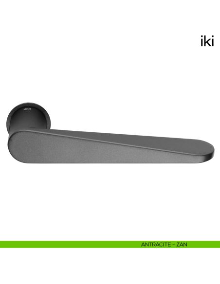 Maniglia per porta Iki dnd handles con rosetta minimale Unico antracite