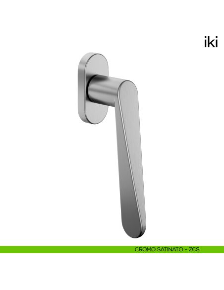 Maniglia per finestra martellina DK Iki dnd cromo satinato