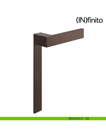 Infinito dnd handles placca corta cieca bronzato