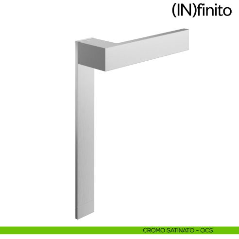 Infinito dnd handles placca corta cieca cromo satinato