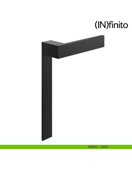 Infinito dnd handles placca corta cieca nero