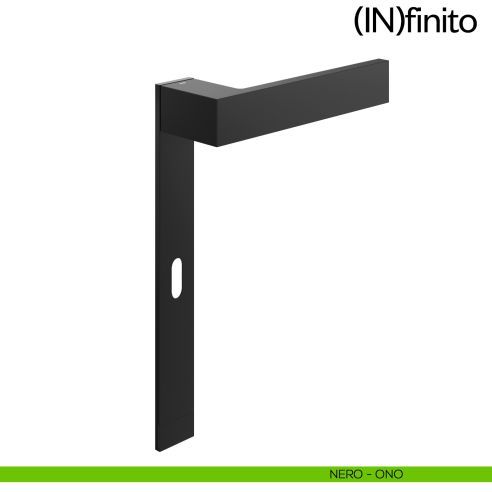 Infinito dnd handles placca corta foro patent nero