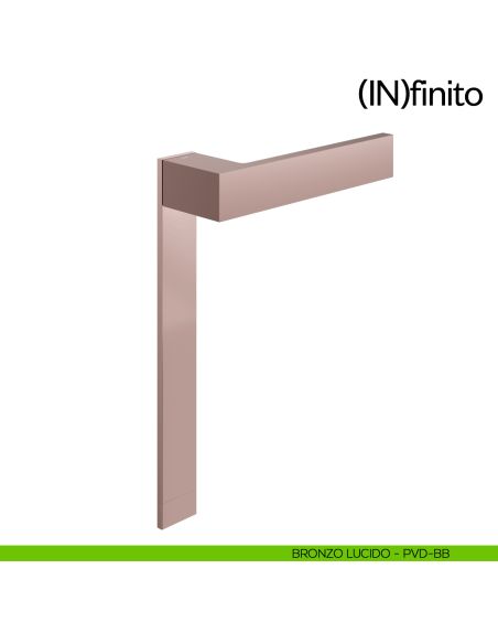 Infinito dnd handles placca corta cieca bronzo lucido